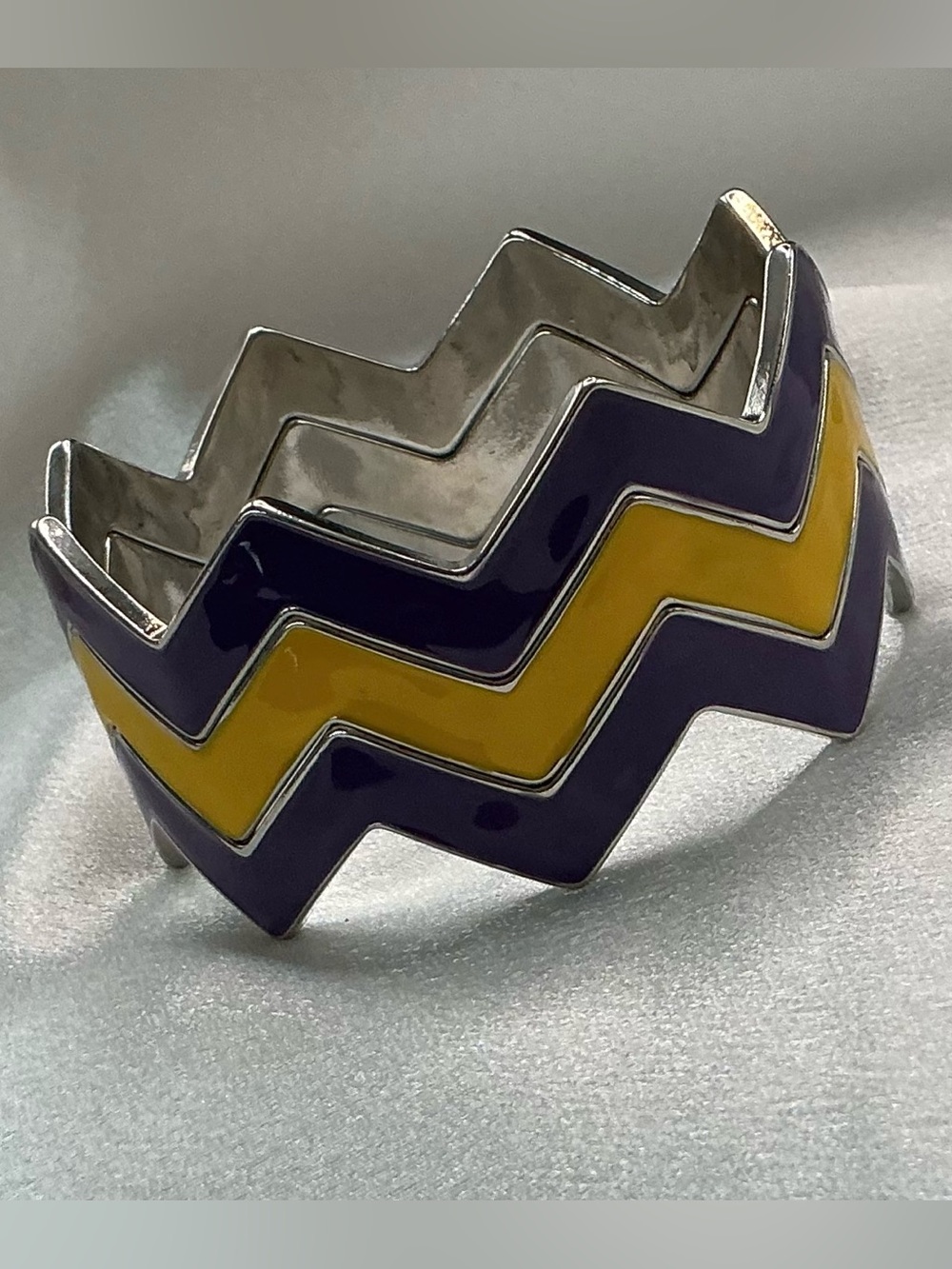 3 PIECE SET OF ENAMELED BANGLE BRACELETS NWOT
